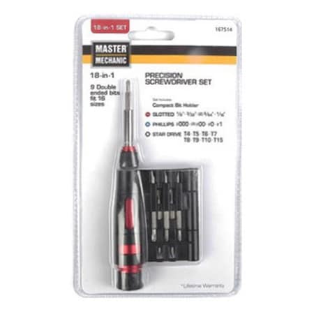 Hangzhou Great Star Industrial 18 in 1 Master Mechanic Precision Screwdriver Set 167514